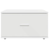 Drawer Cabinet with Wheel White 55 x 45 x 31 cm 869306