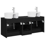 Bathroom Furniture Set 3 pcs Black 49.5 x 44.5 x 65 cm 3405884