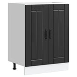 Sink Base Cabinet Lucca Black Engineered Wood 853678