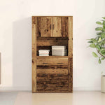 Highboard with Drawer Old wood 80 x 33 x 150 cm Engineered wood 3334343