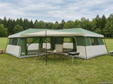 Family Tent with Rainfly Water-Resistant 14-Person Green 42042222