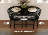 Three-Piece Compact Dining Set - Black T3398P423520