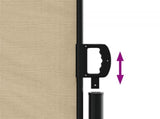 Retractable Side Awning Beige 140x600 cm 4004510