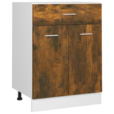 Drawer Bottom Cabinet Lyon Smoked Oak 60x46x81.5 cm Engineered Wood 815576