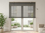 Roller Blind Grey 150 x 220 cm Bamboo 42039735