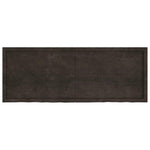 Bathroom Countertop Dark Brown 160x60x cm Treated Solid Wood 3156255