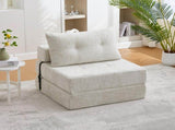 GOMYWAY Convertible Folding Sofa Bed with Pillow, Fold Out Sleeper Chair with Back Support, Tufted W2678P478600
