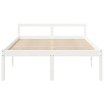 Senior Bed without Mattress White 135x190cm Double 810590
