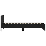 Bed Frame without Mattress with Headboard Black 100x200 cm 838618