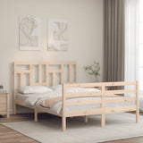 Bed Frame without Mattress 140x190 cm Solid Wood 3194941