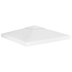 2-Tier Gazebo Top Cover 310 g/m² 3x3 m White 312074