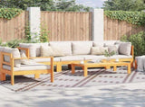 Outdoor Rug Geometric ARAKIL Brown and White 400 x 300 cm 42003482