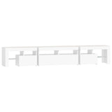 TV Cabinet with LED Lights White 230x36.5x40 cm 3152786
