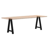 ZNTS Coffee Table Legs A-Shaped 2 pcs Black 50x cm Steel 4012844