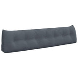 Back Pillow Dark Grey 200 x 24 x 50 cm Velvet 42014604