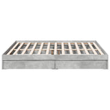 Bed Frame with Drawers without Mattress Concrete Grey 180x200 cm Super King 3280639