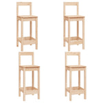 5 Piece Bar Set Solid Wood Pine 3124742