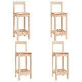 5 Piece Bar Set Solid Wood Pine 3124742