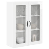 Wall Glass Cabinet LUCCA High Gloss White 80 x 31 x 100 cm 885159