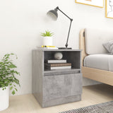 Bed Cabinet Set of 2 Concrete grey Engineered wood Bed Cabinet 806166
