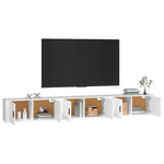 Wall-mounted TV Cabinets 3 pcs White 100x34.5x40 cm 3188374