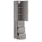 Highboard Grey Sonoma 34.5x34x180 cm Engineered Wood 3198847