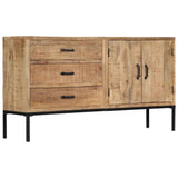 Sideboard 140x35x75 cm Solid Mango Wood 249857
