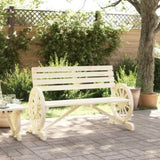 Garden Bench Natural Wood Solid Fir Wood Standard Durable 365103