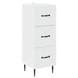 Drawer Cabinet White 33 x 34.5 x 89.5 cm Engineered Wood 894845