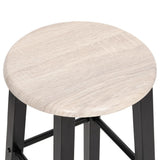 Bar Stools 2 pcs Black MDF 284388