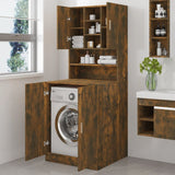 Washing Machine Cabinet Smoked Oak Engineered Wood 3120182
