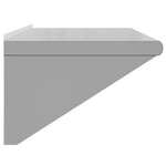 ZNTS Wall Shelf 100x45x31 cm Silver Stainless Steel 30272