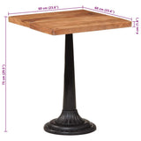Bistro Table 60x60x76 cm Solid Acacia Wood 321091