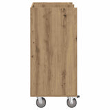 Golf Cabinet with Wheel Plain Artisan Oak 65 x 45 x 98 cm 899454