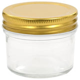 Glass Jam Jars with Gold Lids 24 pcs 110 ml 50795