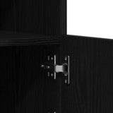 LED Sideboard Black Oak 60.5 x 37 x 67 cm Engineered Wood 863044