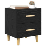 Bed Cabinet 2 pcs Black Oak 40 x 35 x 47.5cm Engineered Wood 880554