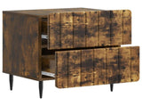 Bedside Cabinet 2 pcs Smoked Oak 43 x 34.5 x 49.5 cm 894306