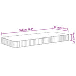 ZNTS Pocket Spring Mattress Medium 90x200 cm 372810