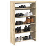 ZNTS Shoe Rack Sonoma Oak 60x25x100 cm Engineered Wood 859871