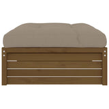 Garden Footstool Honey Brown 120x80 cm Solid Wood Pine 825768