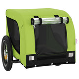 Pet Bike Trailer Green and Black Oxford Fabric and Iron 93997