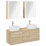 Bathroom Furniture Set 5 pcs Sonoma Oak 3406929