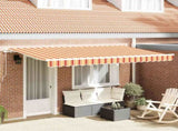 Retractable Awning Yellow 400 x 200 cm Fabric 3329831
