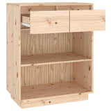Console Cabinet 60x34x75 cm Solid Wood Pine 813834