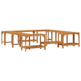 Hot Tub Surround Solid Acacia Wood Brown 3334764