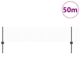 Fence with Post Grey 0.4 x 50 m Steel and PVC 3336880