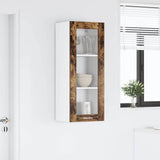 Hanging Cabinet Smoked Oak 40 x 31 x 100 cm Engineered Wood 884382