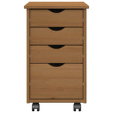 Rolling Cabinet MOSS Honey Brown 34 x 39 x 56 cm 42028340