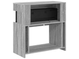 Electric Fireplace Grey Sonoma 64 x 30 x 87 cm Engineered wood 8021108